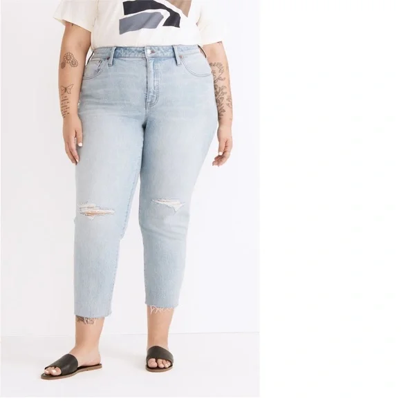 NWT Madewell Plus High Rise Slim Boyjean - Picture 15 of 15
